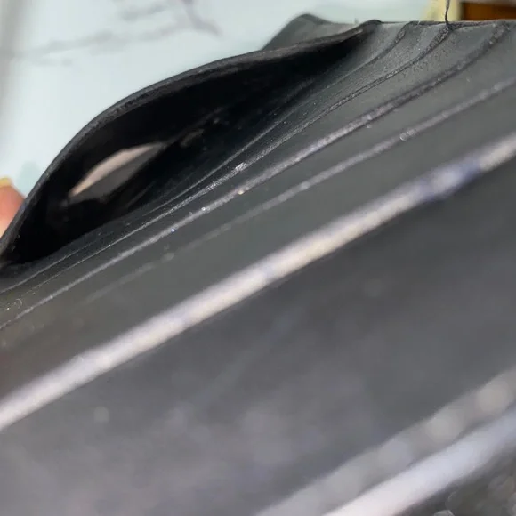 Authentic Chanel Classic n Black Caviar Leather Cc French Kisslock Wallet - Picture 12 of 17